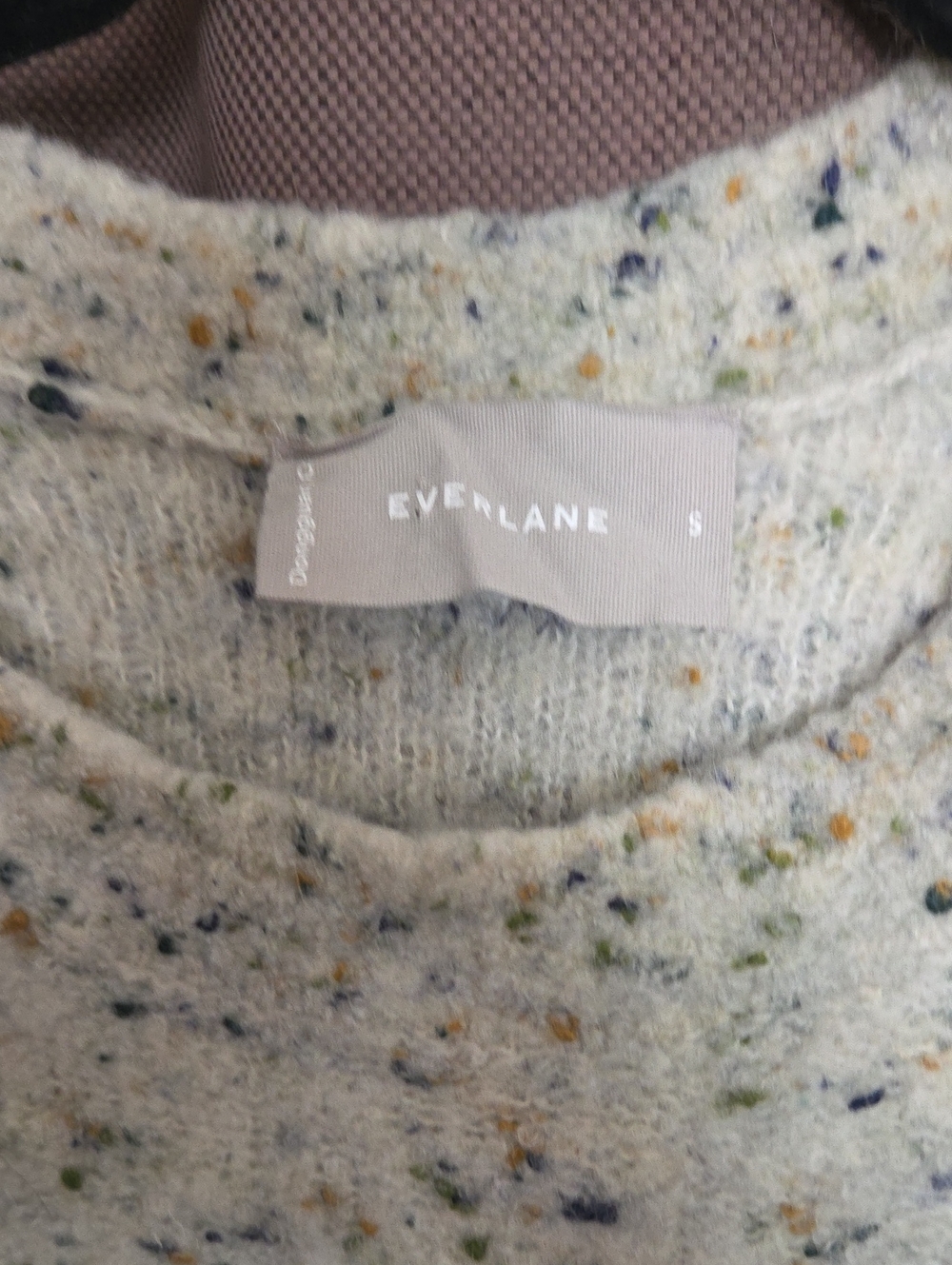 Everlane The Confetti Crew Sweater Marino Wool Blend Size Small - Picture 3 of 7